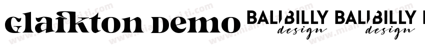 Glafton dEMO字体转换